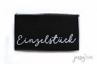 Weblabel Einzelstück Schwarz by Jessy Sewing